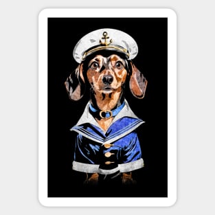 Sailor dachshund Sticker